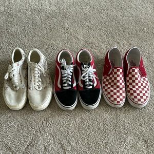 Vans Shoes (all 3 pairs)